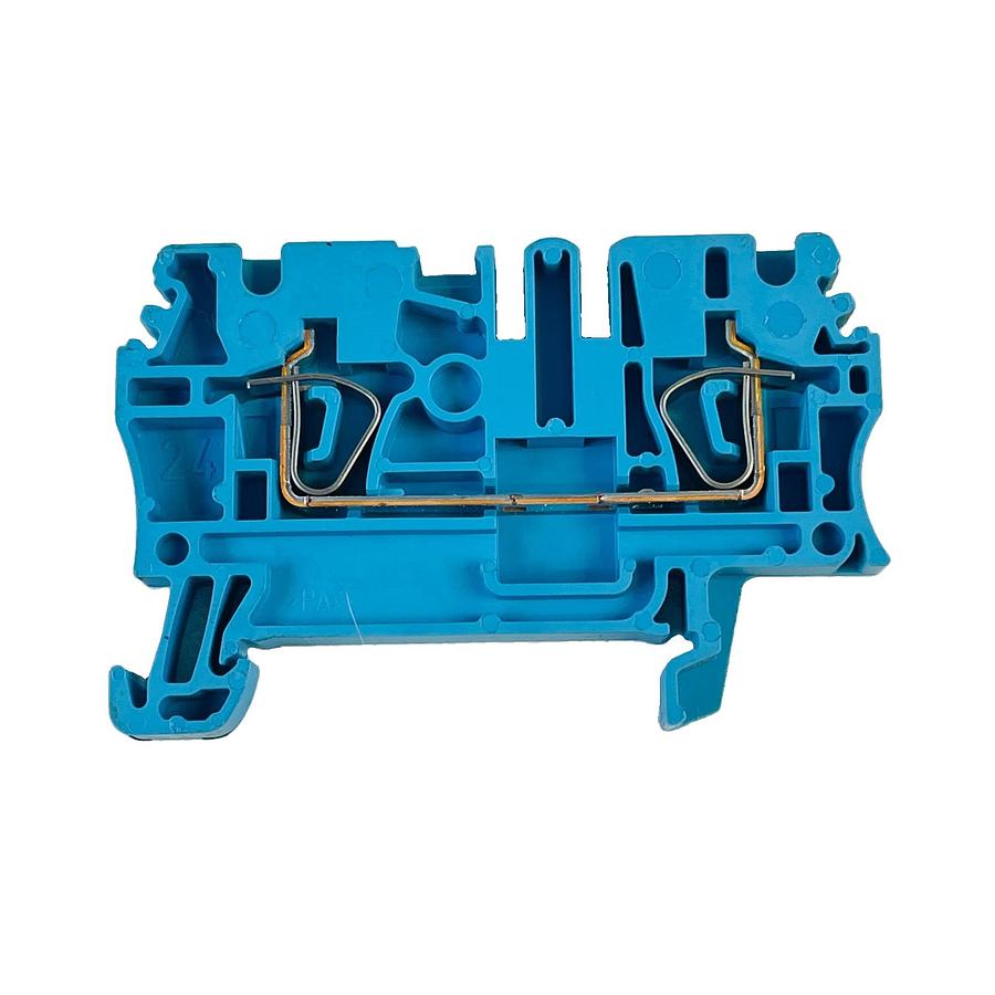 Used WEIDMULLER ZDU 2.5 BLUE SPRING CLAMP DIN RAIL TERMINAL BLOCK 800V 24A EX I