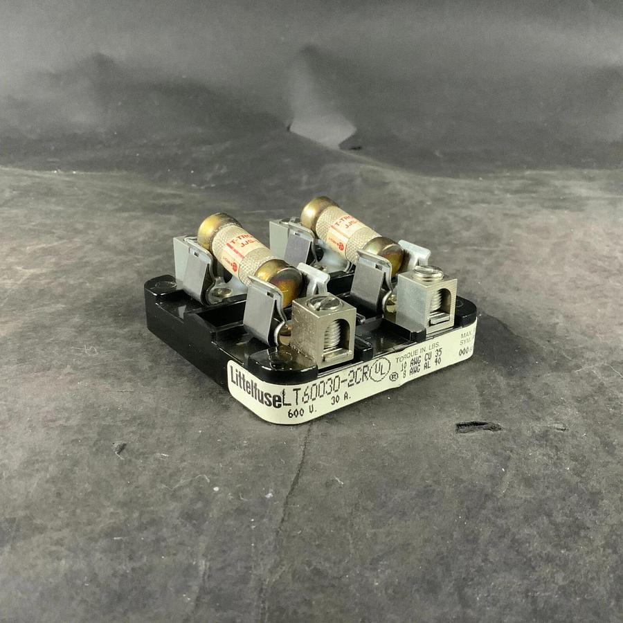 Used LITTELFUSE LT60030-2CR FUSE BLOCK ($10 OBO)