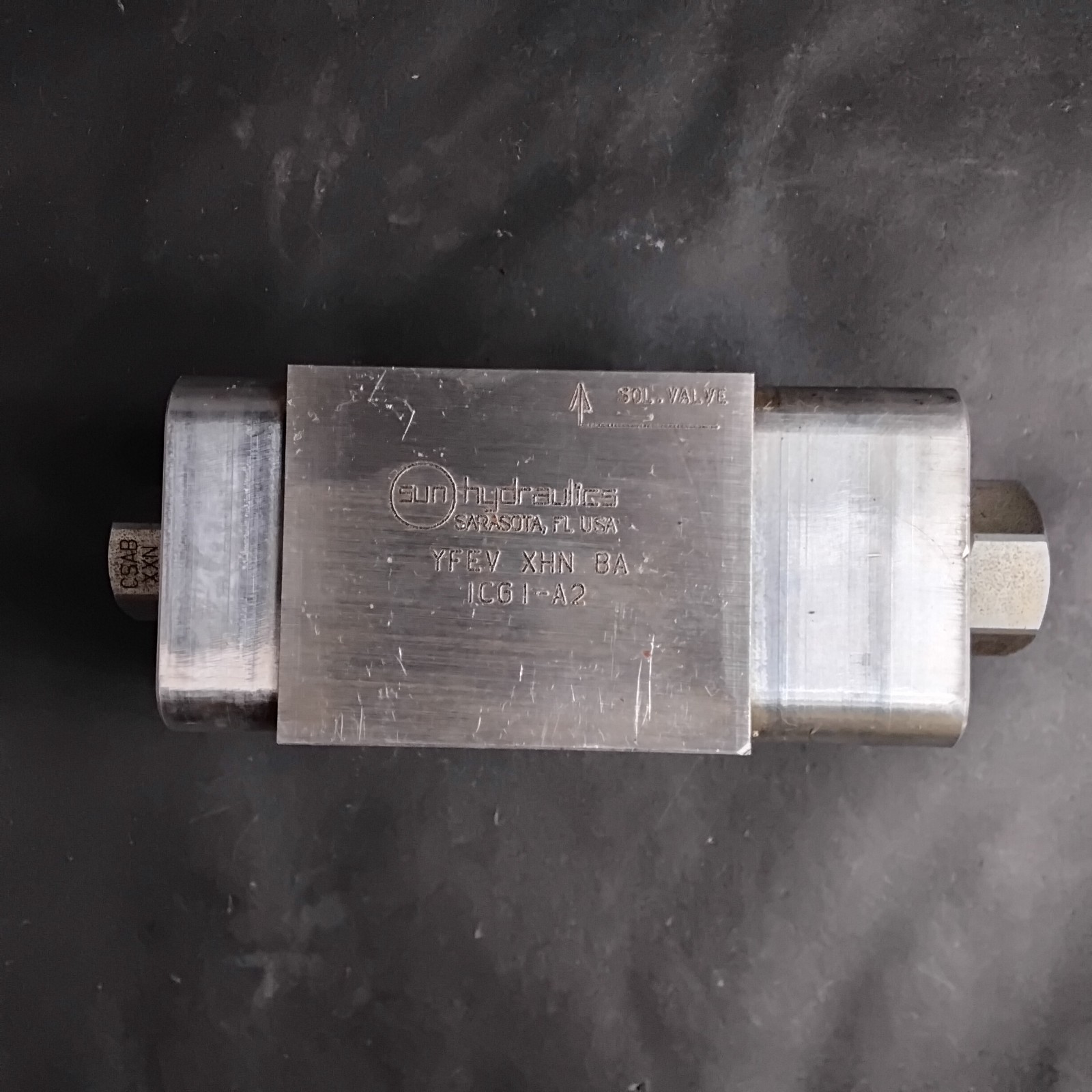 Used SUN HYDRAULICS ICG1-A2 HYDRAULIC VALVE ($40 OBO)