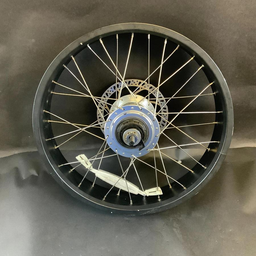 Used 20"x4-1/4 ELECTRIC BIKE REAR RIM WITH SX3K HUB AN ROTOR ($180 OBO)
