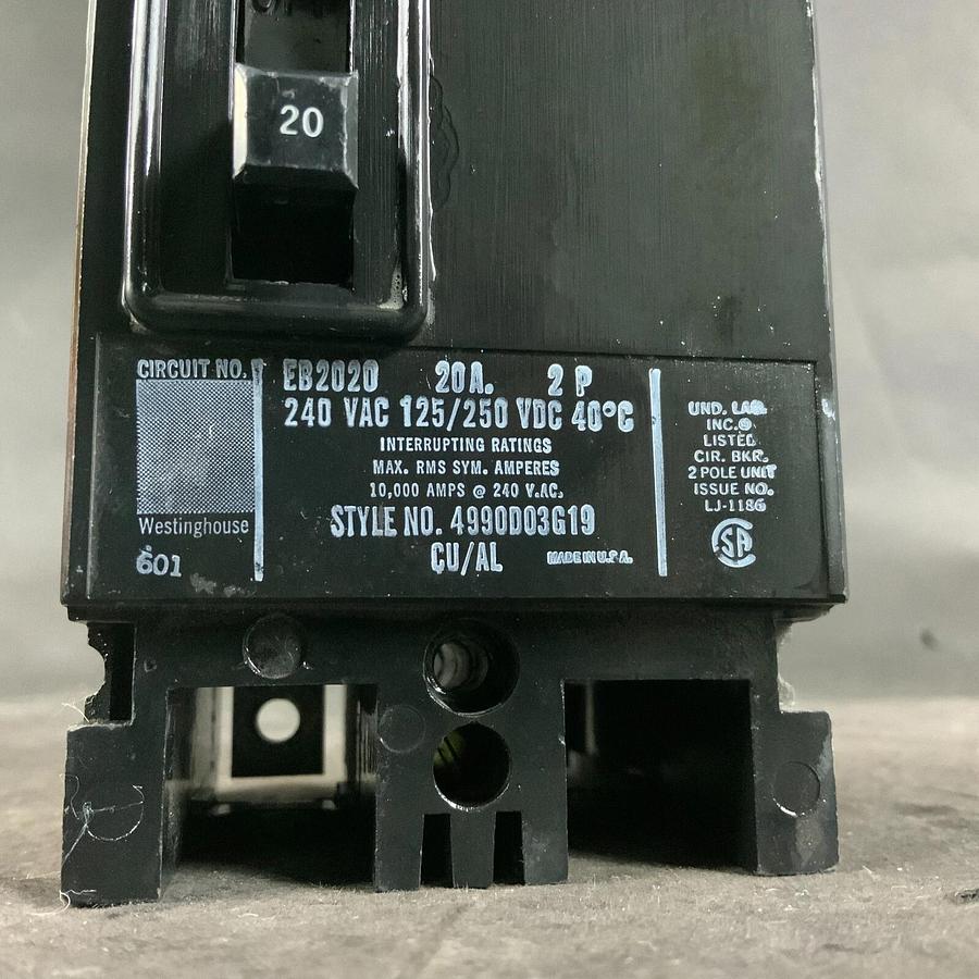 WESTINGHOUSE EB2020 CIRCUIT BREAKER ($30 OBO)