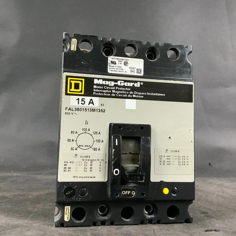 Used SQUARE D FAL3601513M1352 CIRCUIT BREAKER ($125 OBO)