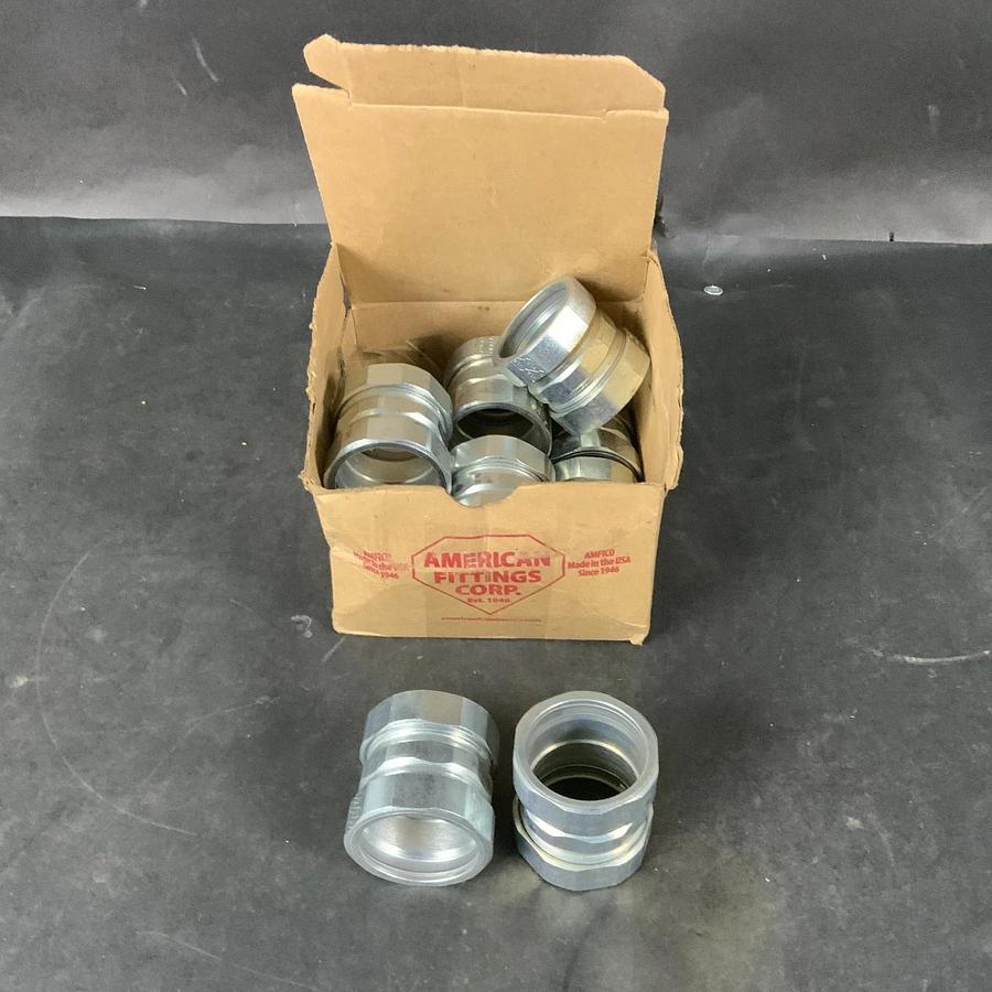 AMFICO EC763US 1-1/4" EMT COMPRESSION COUPLING - BOX OF 10 ($50 OBO)