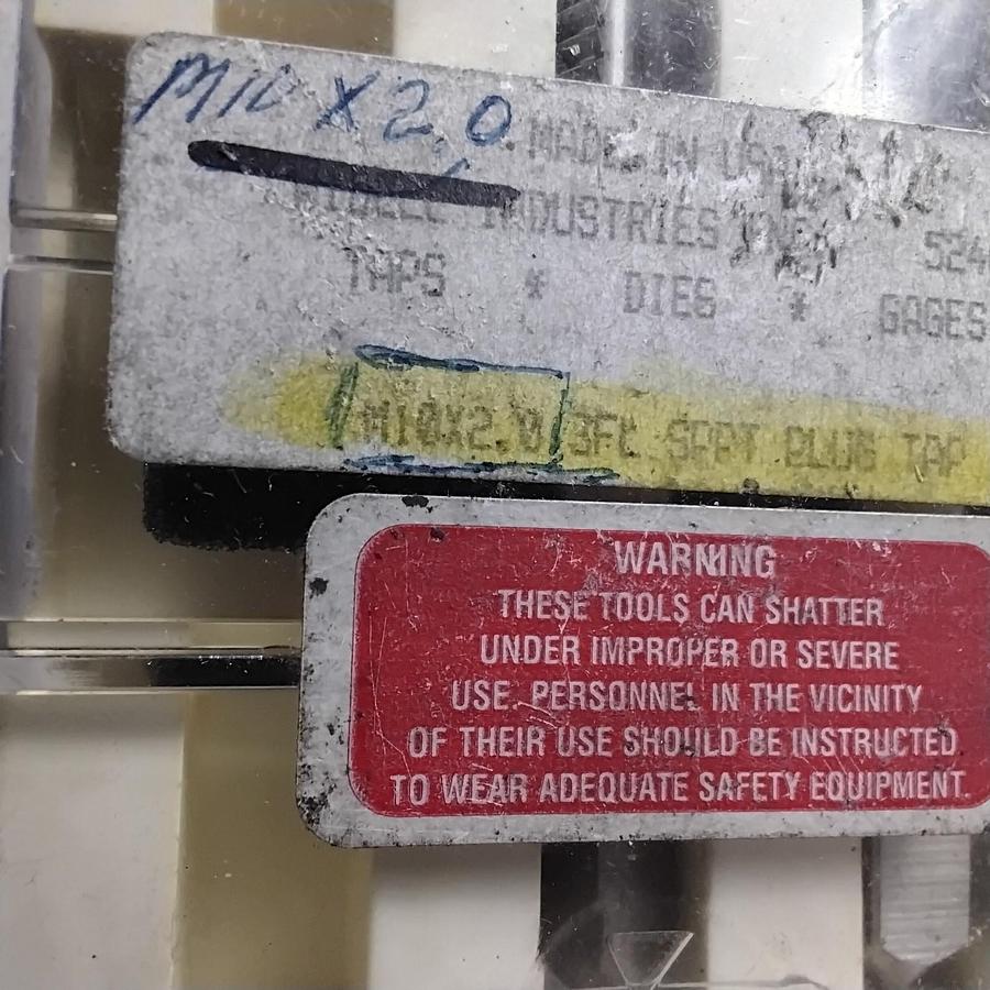 Used WIDELL M10X2.0 SPPT PLUG TAP - SET OF 2 ($35 OBO)