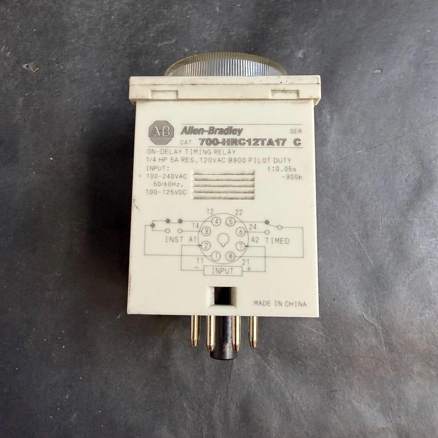 Used ALLEN BRADLEY 700-HRC12TA17 SER C TIMING RELAY ($20 OBO)