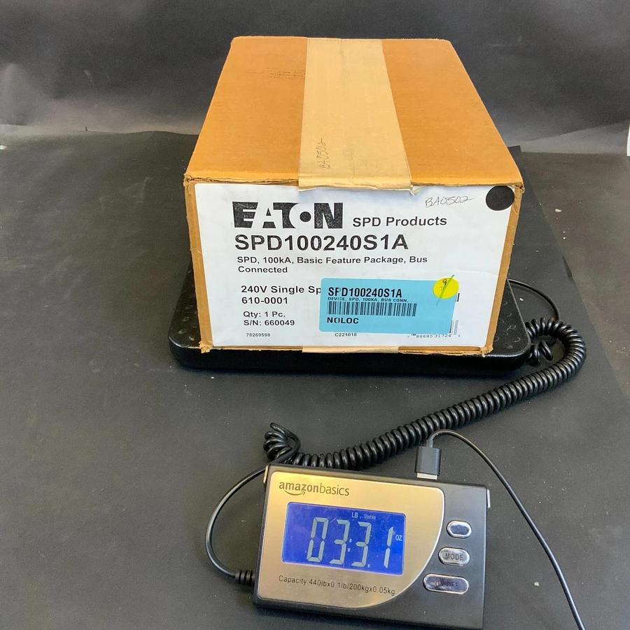 EATON SPD100240S1A SURGE PROTECTION DEVICE ($2750 OBO)