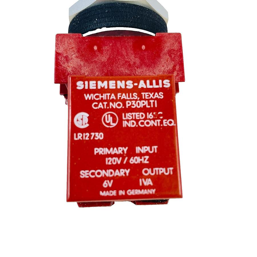 Used SIEMENS ALLIS P30PLST1 PILOT LIGHT STD TRANSFORMER 120V NEW OPEN BOX