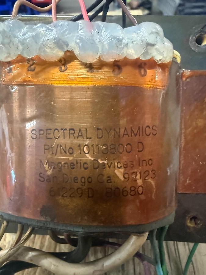 Used SPECTRAL DYNAMICS 10113800 D TRANSFORMER