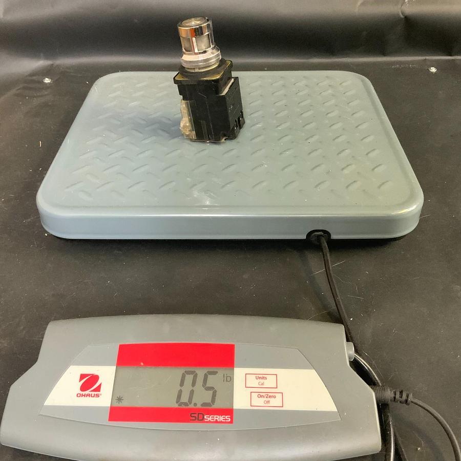 Used TELEMECANIQUE XB2-M WHITE ILLUMINATED PUSHBUTTON W/ ZB2-RB91 CONTACT ($15 OBO)