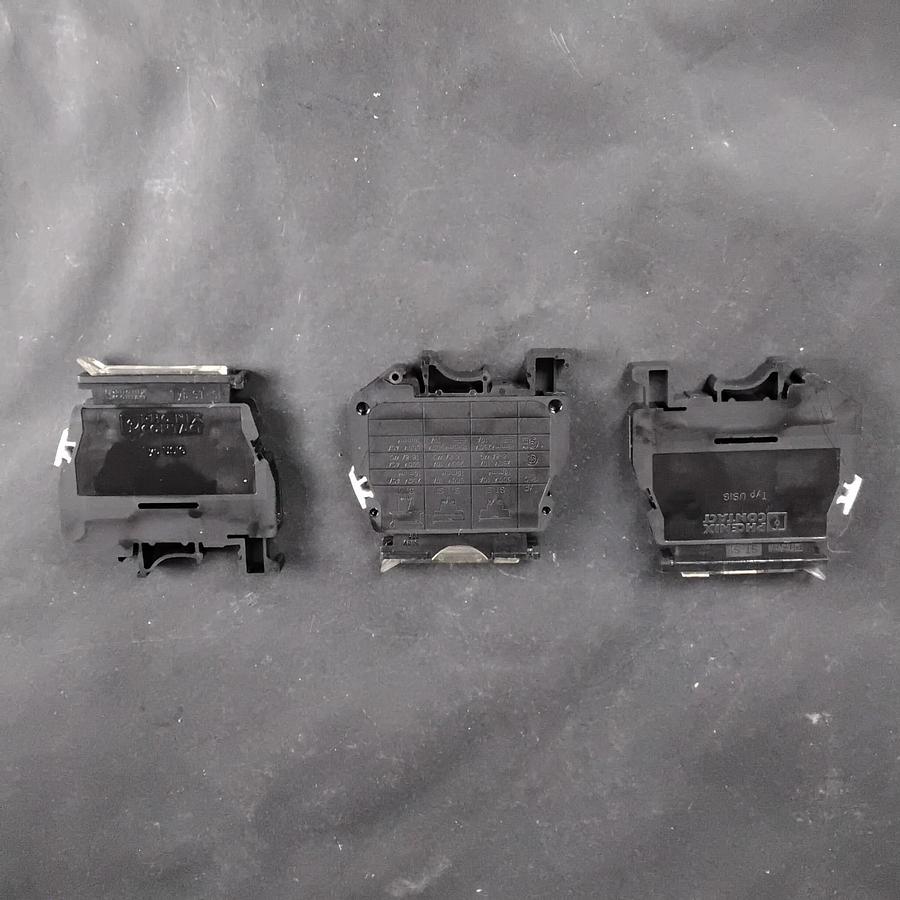 Used PHOENIX CONTACT USIG FUSE TERMINAL BLOCKS- LOT OF 3 ($15 OBO)
