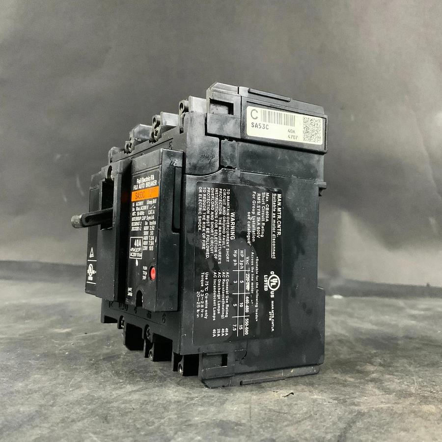 Used FUJI ELECTRIC SA53C BB3BSC-040 CIRCUIT BREAKER ($30 OBO)