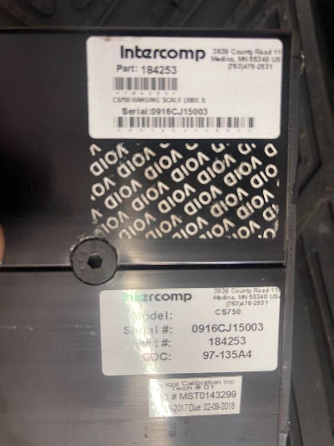 Used Intercomp cs750-300, 300 x 0.1 lb Hanging Scale with Remote ($799.99/ea OBO!!!)