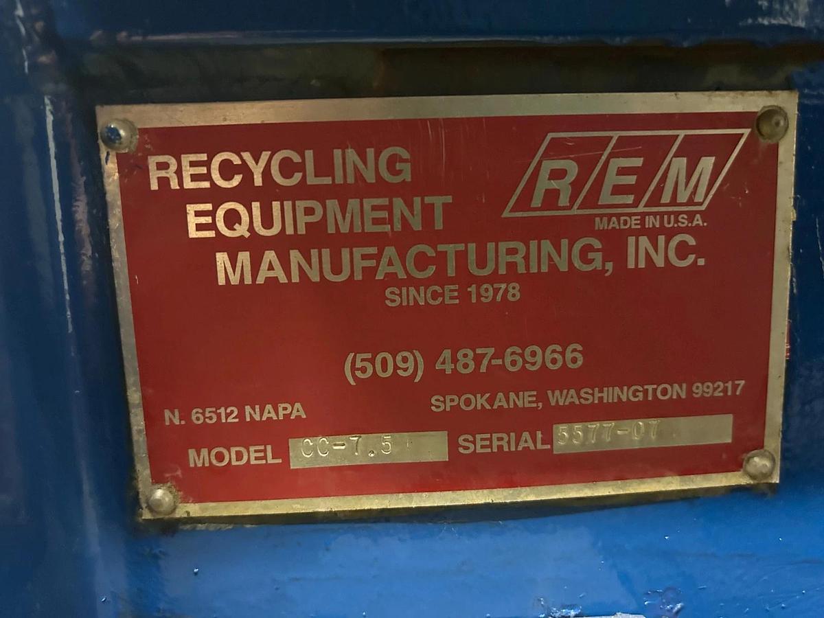 Refurbished REM Can Crusher CC7.5 ($8,500 OBO) REFURBISHED 2025