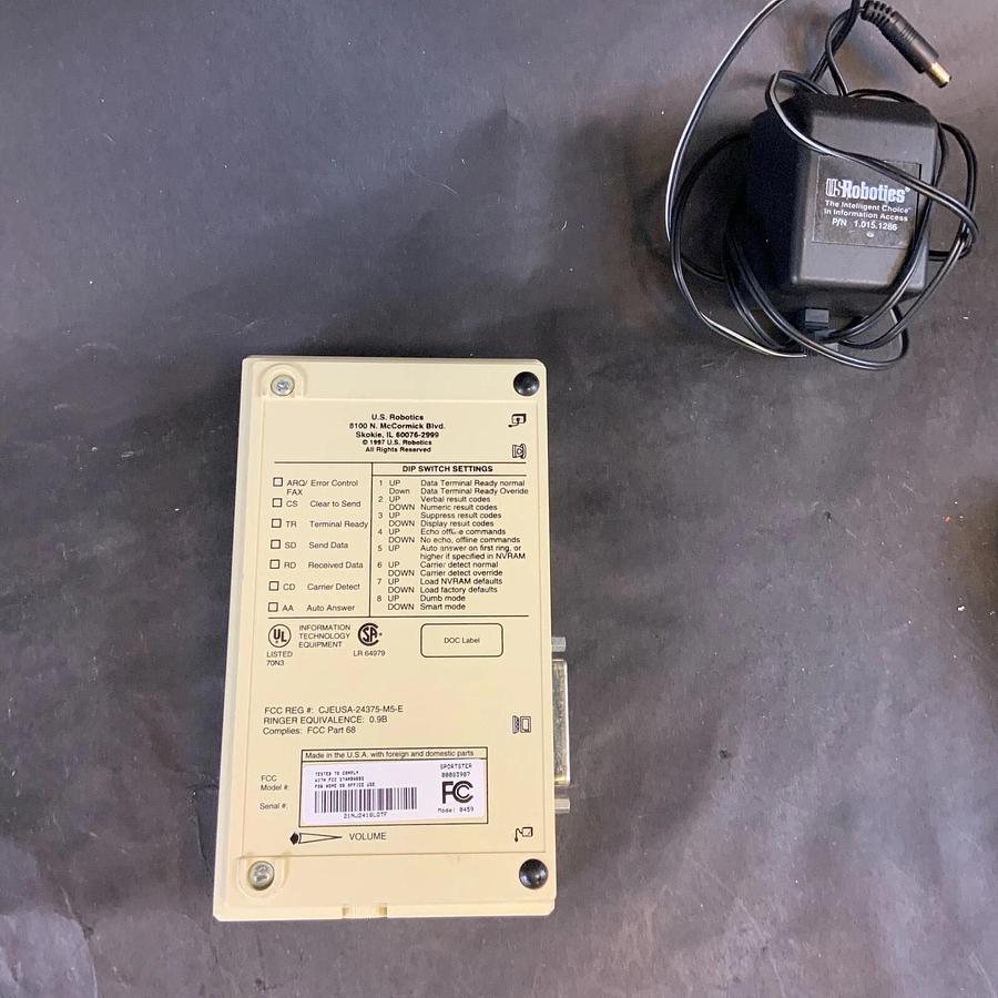 Used USROBOTICS SPORTSTER 33.6 FAXMODEM ($15 OBO)