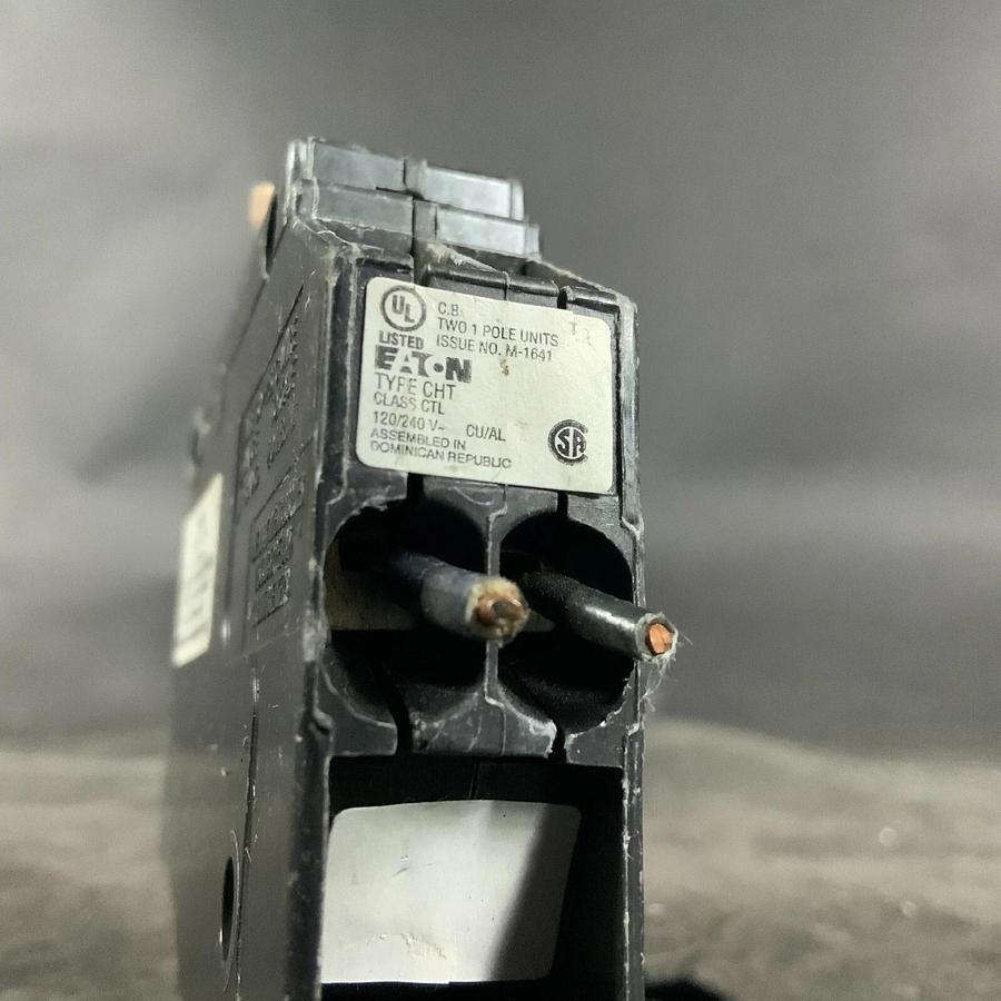 Used EATON M-1641 TWO 1 POLE CIRCUIT BREAKER ($15 OBO)