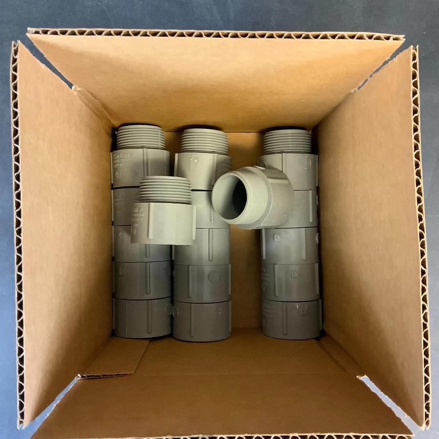 CARLON E943G 1-1/4” TERMINAL ADAPTER - BOX OF 17 ($15 OBO)