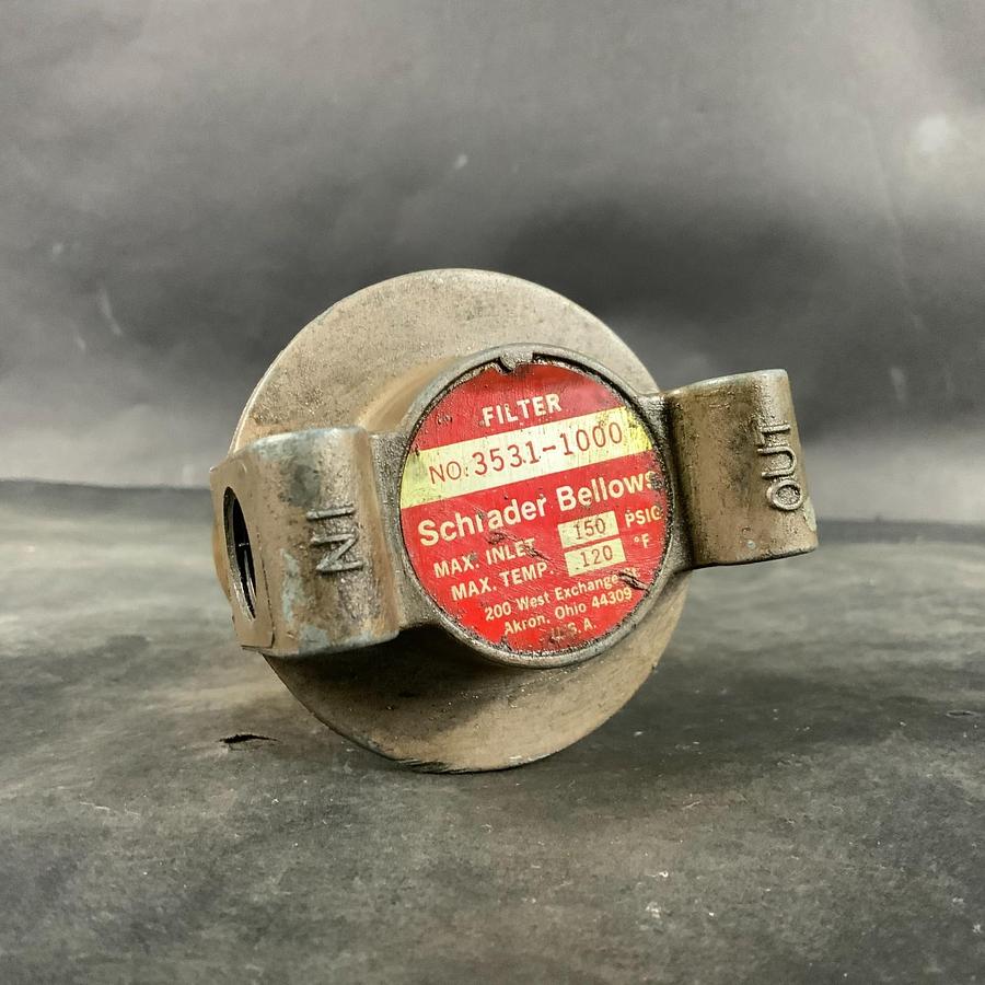 Used SCHRADER BELLOWS 3531-1000 FILTER AIR LINE ($45 OBO)