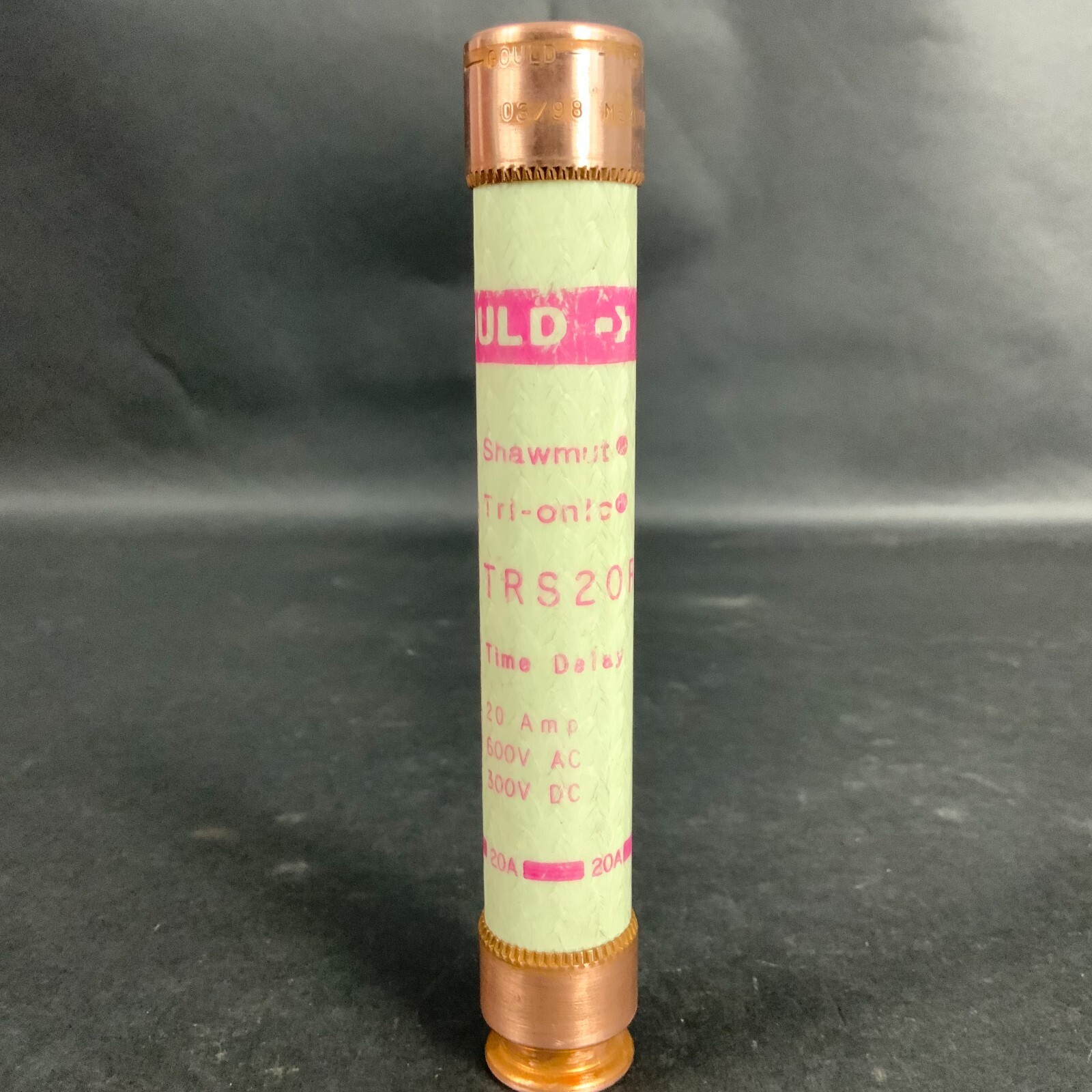 Used Ferraz Shawmut TRS20R Fuse 20A 600V Class RK5 Time Delay Tri-Onic Industrial Use