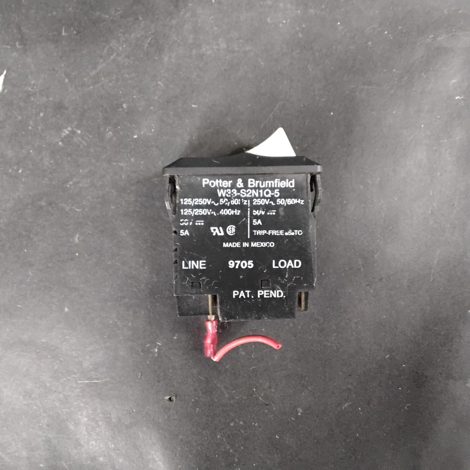 Used POTTER & BRUMFIELD W33-S2N1Q-5 CIRCUIT BREAKER ($20 OBO)
