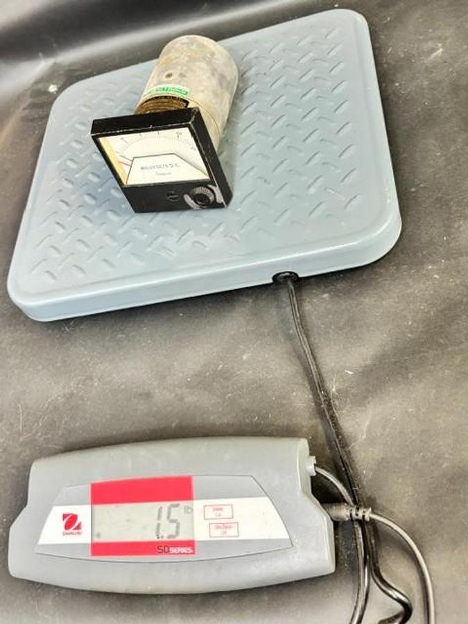 Used SIMPSON MILLIVOLTS D.C. PANEL METER 0-50