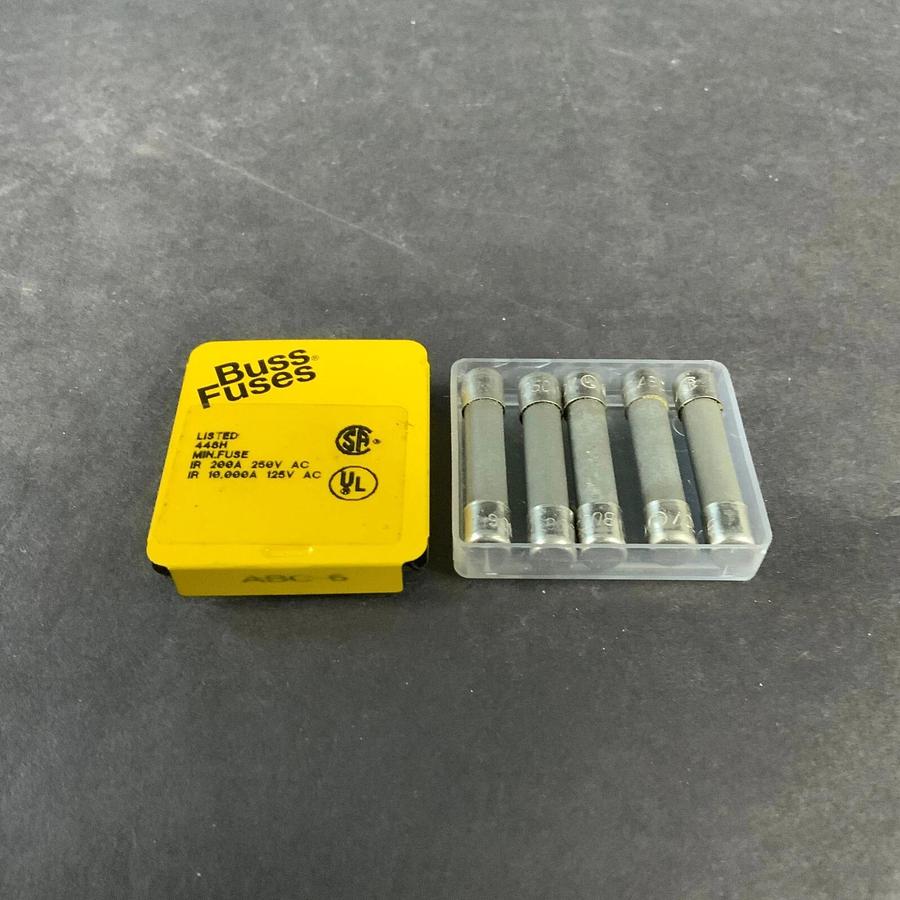 BUSSMANN ABC-6 FUSE - SET OF 5 ($6.50 OBO)