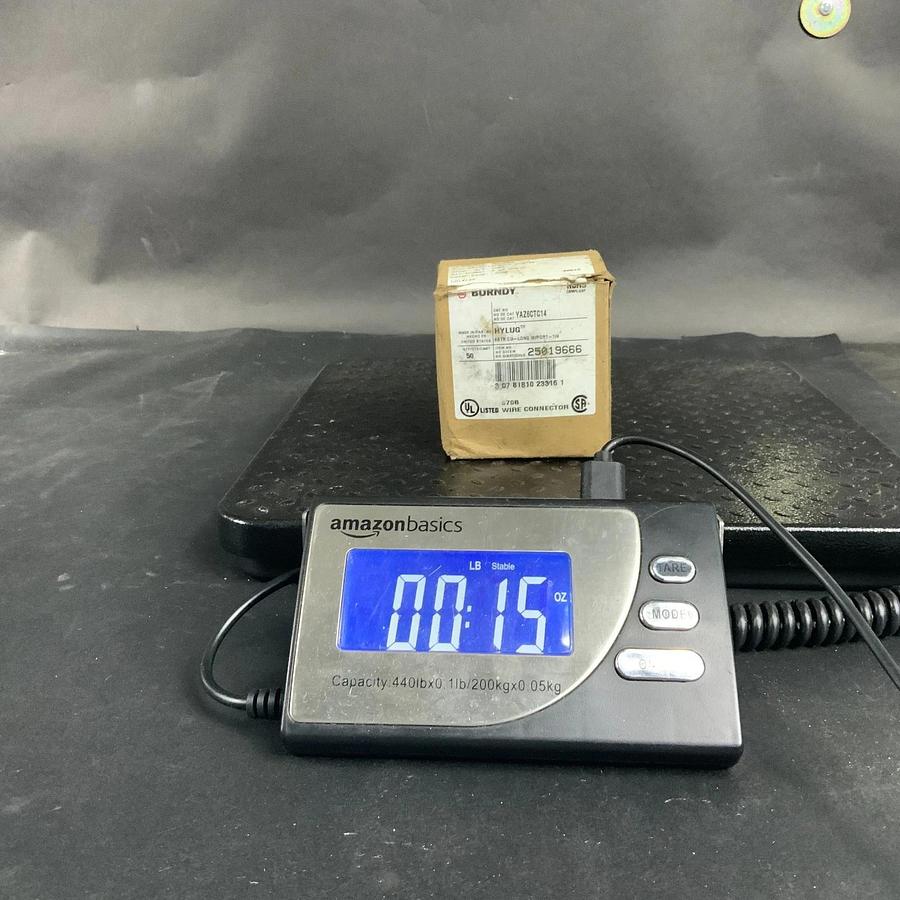 BURNDY YAZ6CTC14 HYLUG 1/4” HOLE LUG - QTY 48 ($40 OBO)