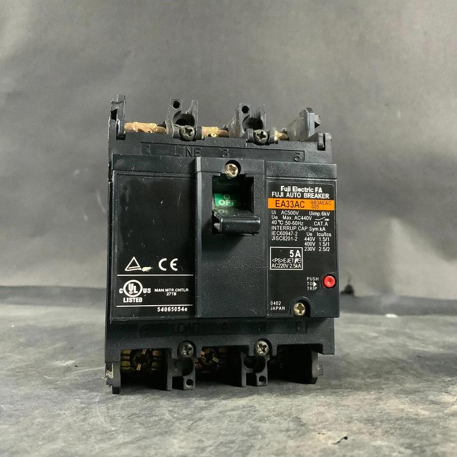 Used FUJI ELECTRIC EA33AC BB3AEAC-005 CIRCUIT BREAKER ($35 OBO)