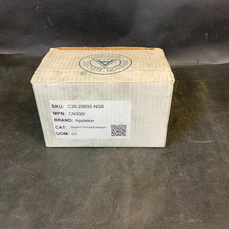 APPLETON CN300I 3” INSULATED BUSHED NIPPLE - BOX OF 4 ($150 OBO)