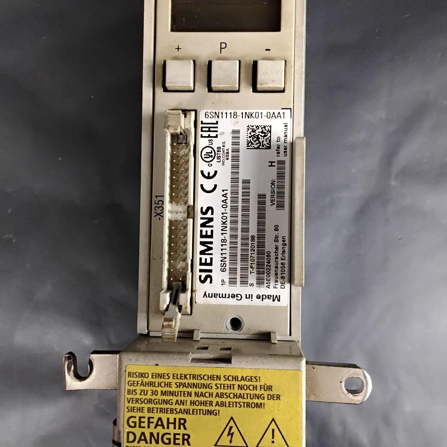 Used SIEMENS 6SN1118-1NK01-0AA1 RESOLVER MODULE ($750 OBO)