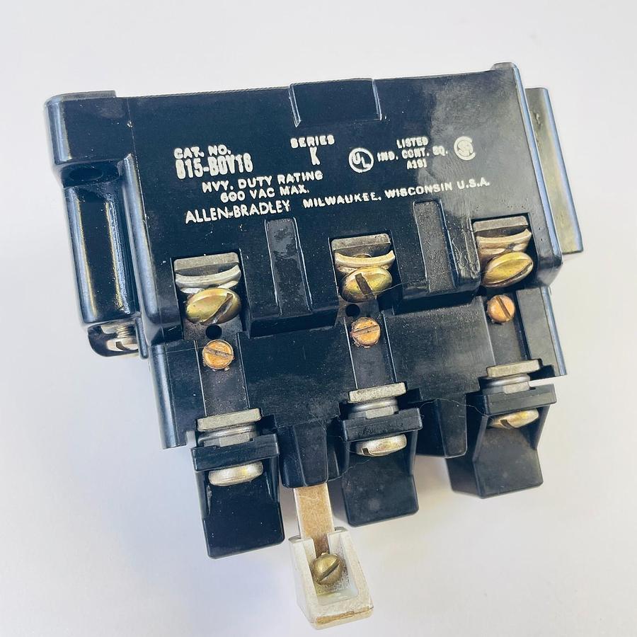 Used ALLEN BRADLEY 815-BOV16 SERIES K OVERLOAD RELAY 600 VAC INDUSTRIAL CONTROL