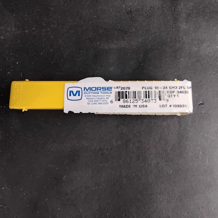 Used MORSE 2070 10-24 SPIRAL PLUG TAP ($15 OBO)