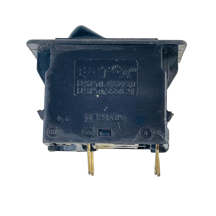 Used E-T-A 3120-F321-P7T1-W01D THERMAL CIRCUIT BREAKER 20A 240VAC 50VDC BLACK ROCKER