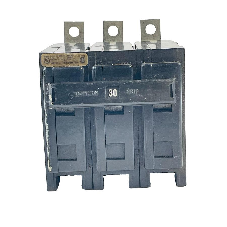 Used CUTLER-HAMMER BAB3030H TYPE BA 30A 3 POLE 240V BOLT-ON CIRCUIT BREAKER 10kA