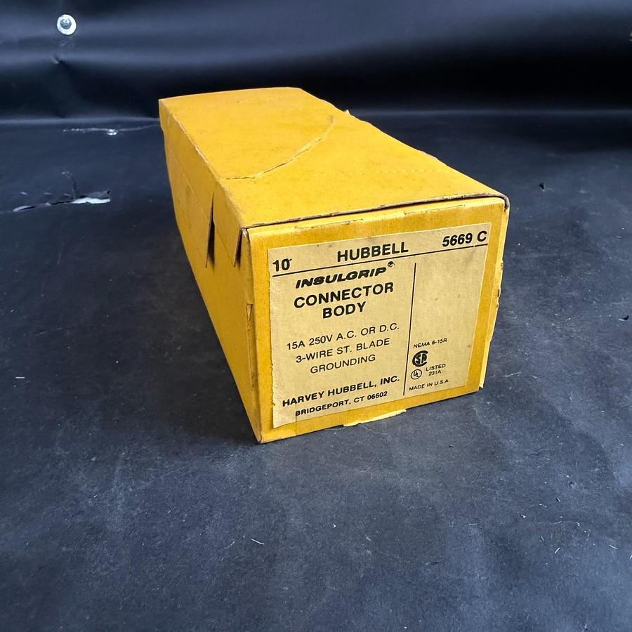 Used HUBBELL 5669C CONNECTOR BODY - SET OF 10