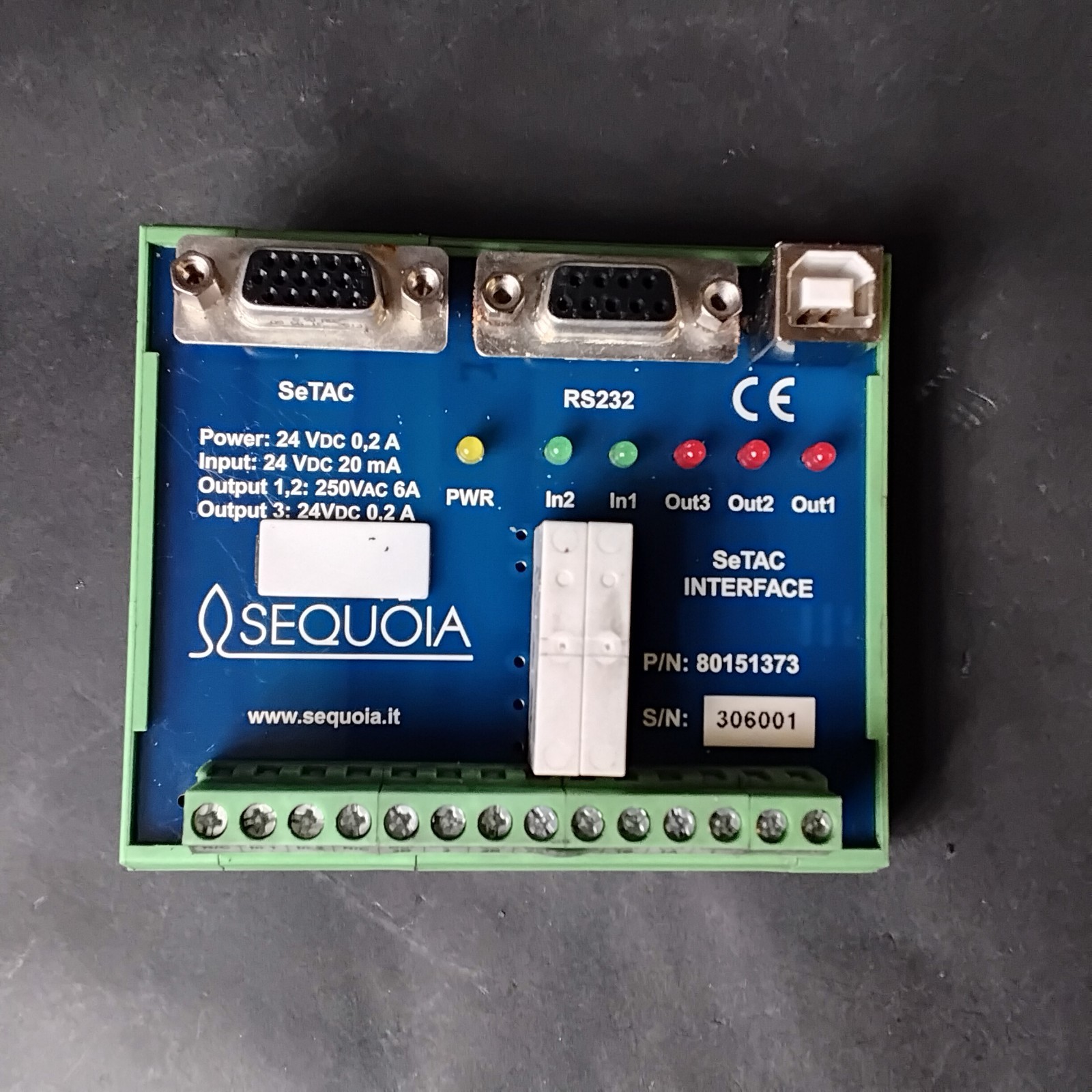 Used SEQUOIA SETAC RS232 INTERFACE MODULE ($70 OBO)