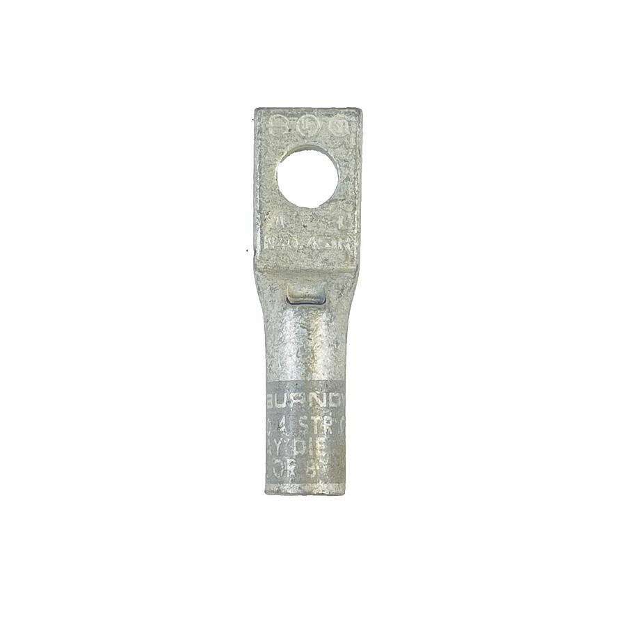 Used BURNDY YA4C-L COMPRESSION LUG 4 AWG STRANDED COPPER 1 HOLE GRAY DIE 8 7-PCS