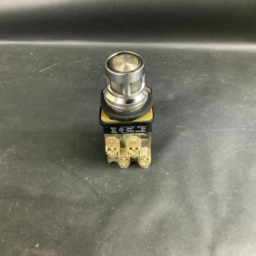 Used TELEMECANIQUE XB2-M WHITE ILLUMINATED PUSHBUTTON W/ ZB2-RB91 CONTACT ($15 OBO)