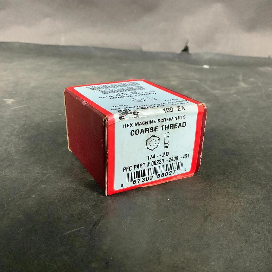 Used PFC 00220-2400-451 SCREW NUTS COARSE THREAD-QTY 100 ($35 OBO)