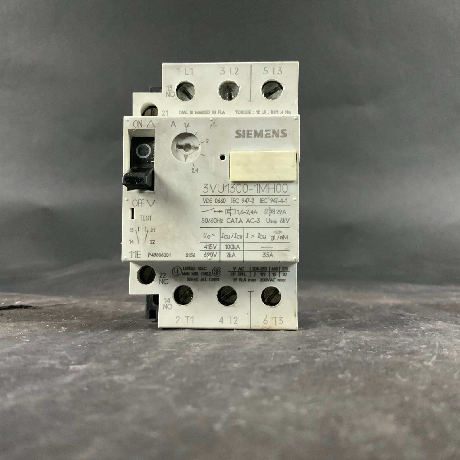 Used SIEMENS 3VU1300-1MH00 CIRCUIT BREAKER ($35 OBO)