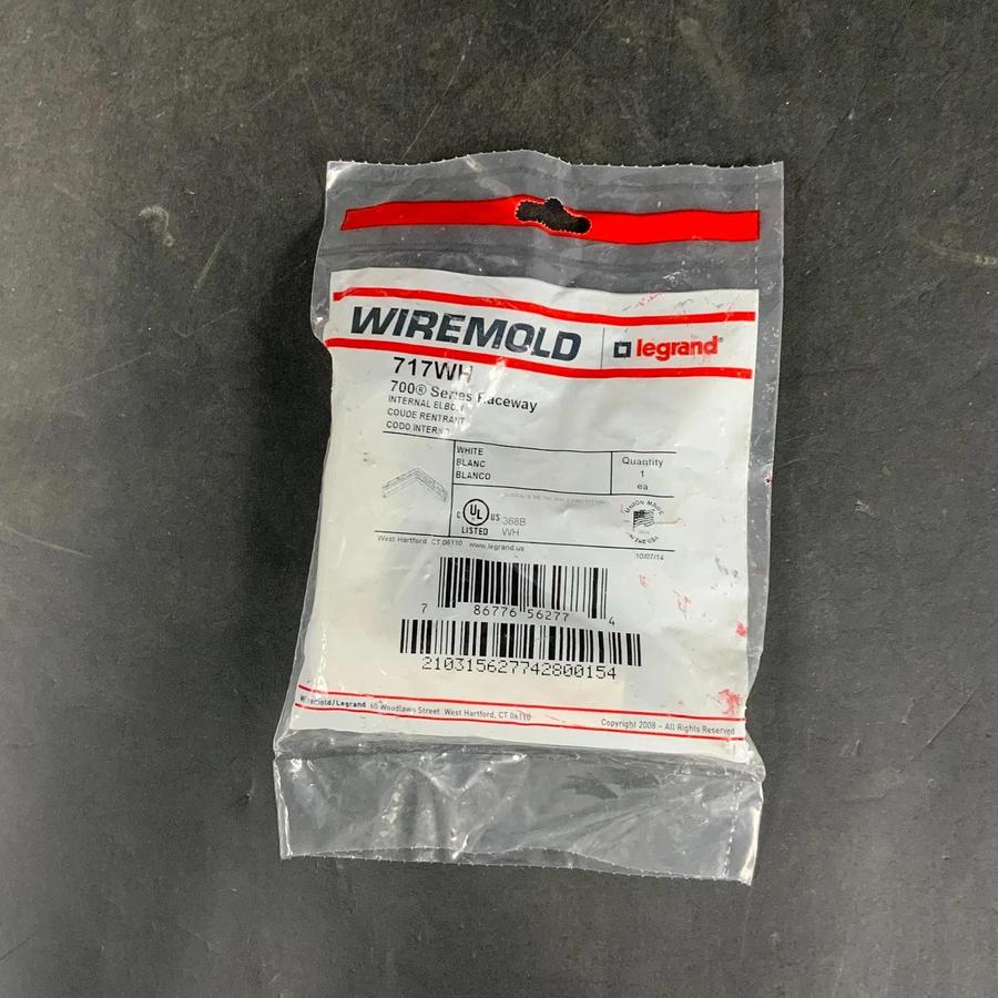 WIREMOLD 717WH INTERNAL ELBOW ($10 OBO)
