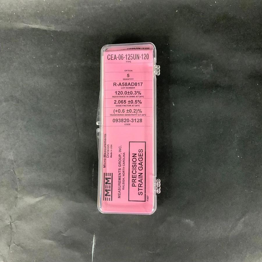 MICRO-MEASUREMENTS CEA-06-125UN-120 PRECISION STRAIN GAUGE - BOX OF 5 ($25 OBO)