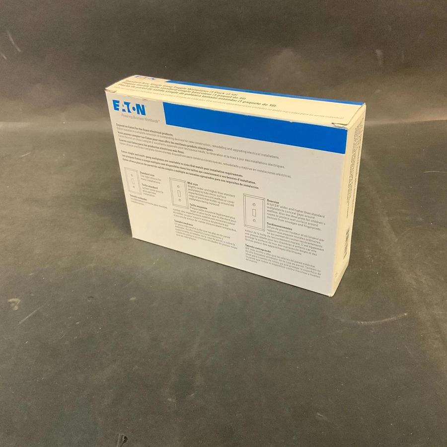 EATON 5134LA-10 TOGGLE WALLPLATE - SET OF 10 ($10 OBO)