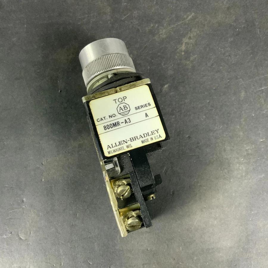 Used ALLEN BRADLEY 800MR-A3 SERIES A ORANGE PUSH BUTTON ($15 OBO)
