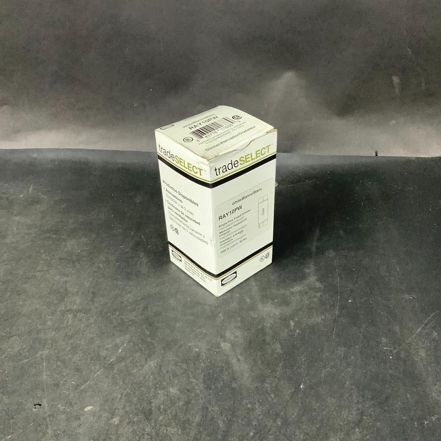 Used HUBBELL TRADESELECT RAY10PW SINGLE-POLE PRESET DIMMER ($40 OBO)