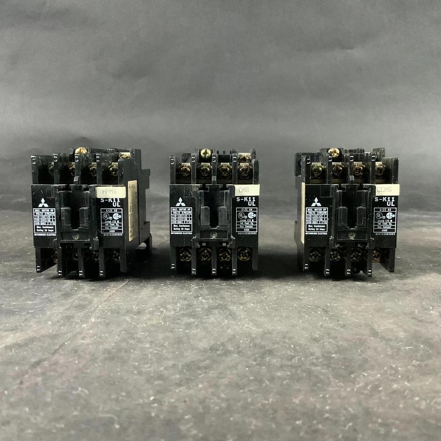 Used MITSUBISHI MSO-K11 UL CONTACTOR - SET OF 3 ($60 OBO)