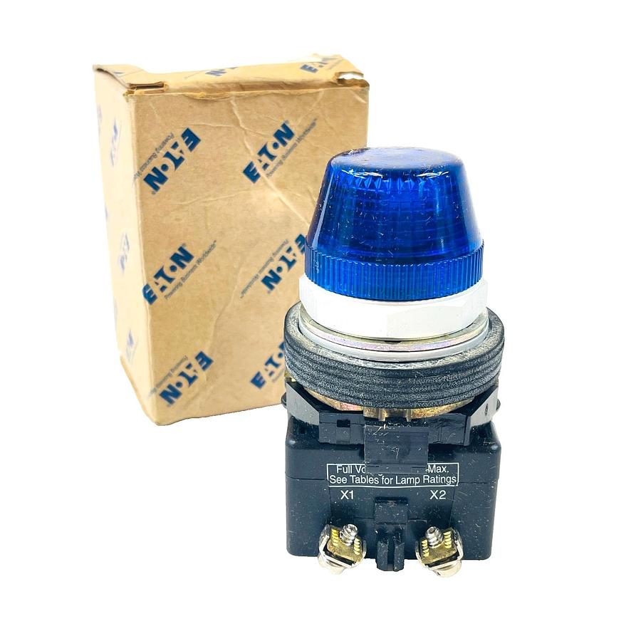 Used EATON HT8HFBV3 SERIES A1 PILOT LIGHT 24V FV BLUE T4213 INDUSTRIAL ELECTRICAL