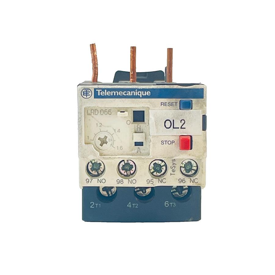 Used SCHNEIDER ELECTRIC LRD066 THERMAL OVERLOAD RELAY 1-1.6A 690V REFURBISHED