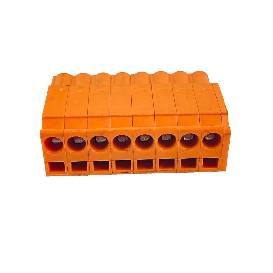 Used WAGO MCS MIDI 231 8-POLE PLUGGABLE TERMINAL BLOCK FEMALE CONNECTOR 300V 15A (2)