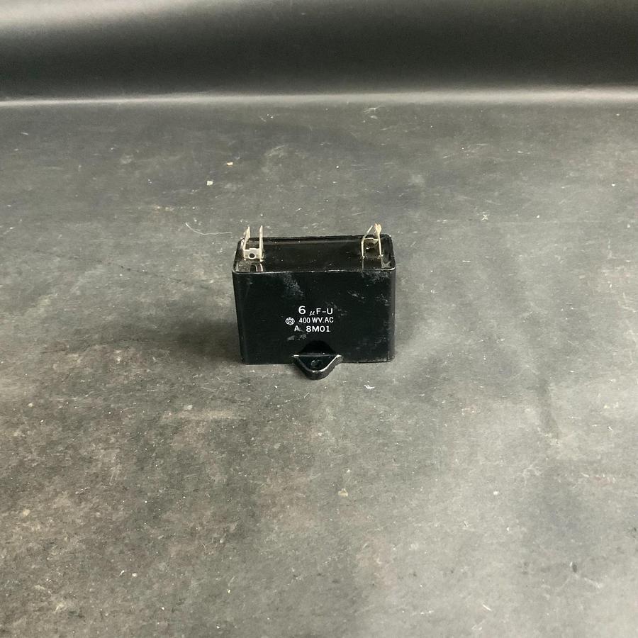 Used Unbranded A8M01 6uF 400VAC MOTOR RUN CAPACITOR