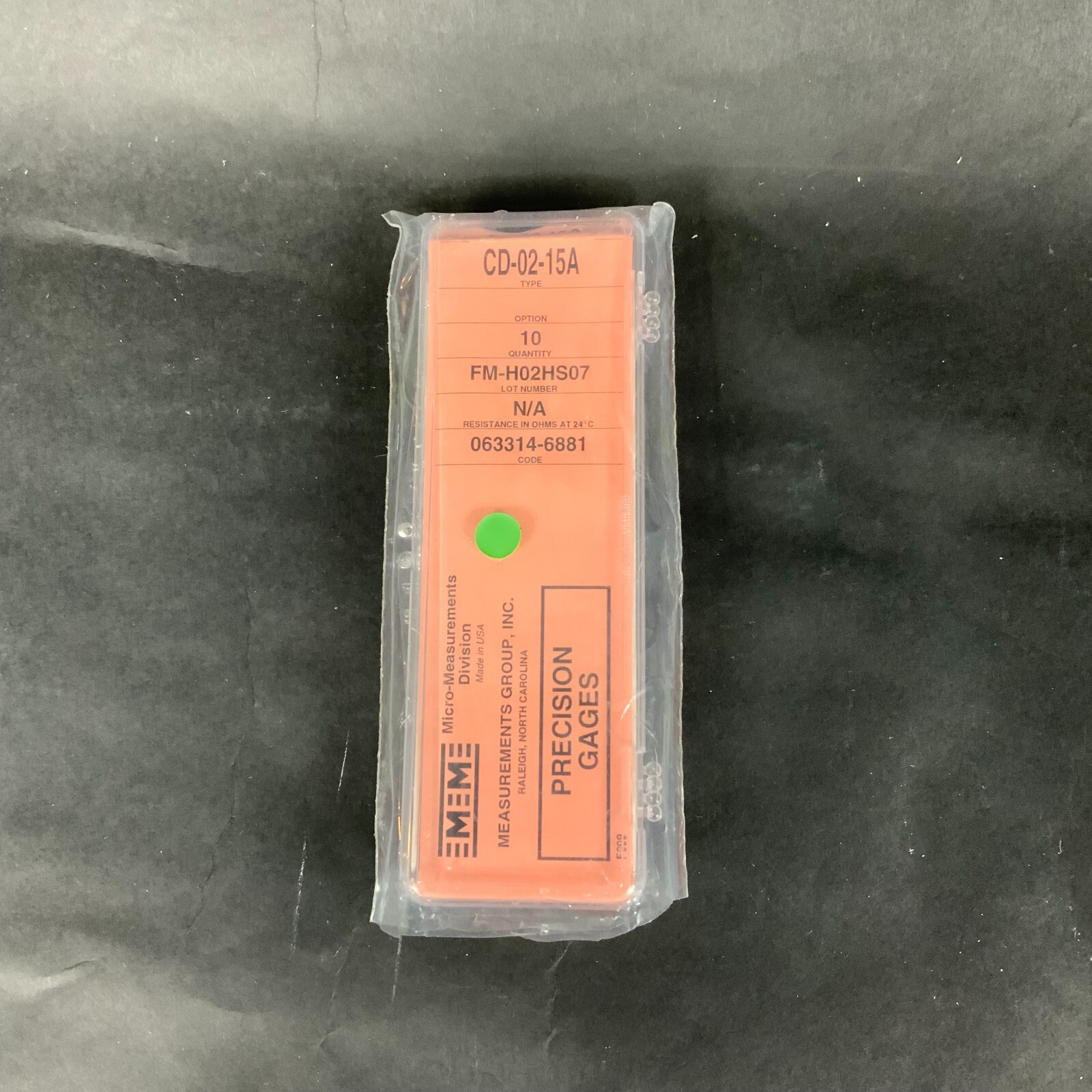 Used MICRO-MEASUREMENTS CD-02-15A PRECISION STRAIN GAUGE - LOT OF 9 ($18 OBO)